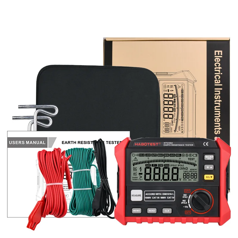 

2024 Hot sale HT2302 Digital Earth Resistance Tester