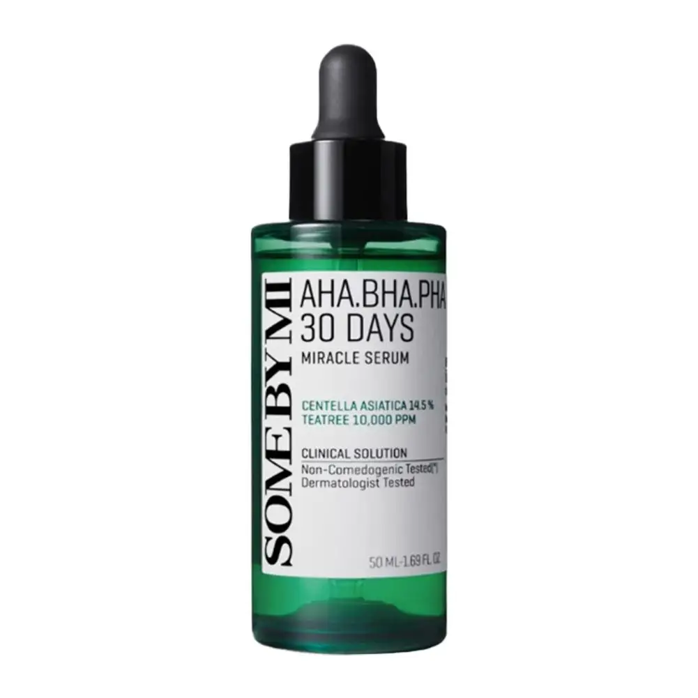 بعض بواسطة MI المعدنية تهدئة لهجة كريم الشمس AHA BHA PHA 30 يومًا معجزة الحبر صنع شجرة الشاي إصلاح جوهر منظف للوجه #6