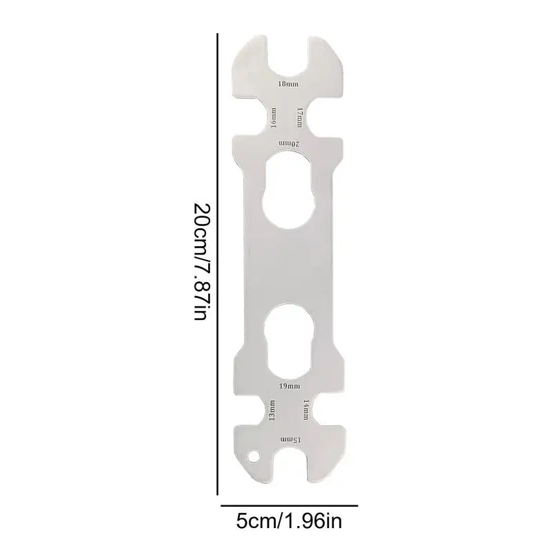 Chiave per mozzo ruota Strumento portatile per mozzo ruota multi formato Strumento di riparazione Strumento per rimozione dado mozzo ruota Chiave per riparazione ciclo Chiave per mozzo Chiave a cono