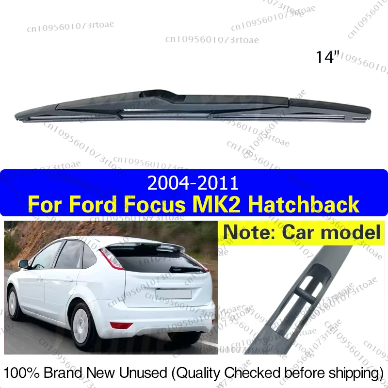 

14-дюймовая щетка стеклоочистителя заднего лобового стекла для Ford Focus 2 Hatchback MK2 2004-2011 щетка от дождя для чистого окна автомобильные аксессуары