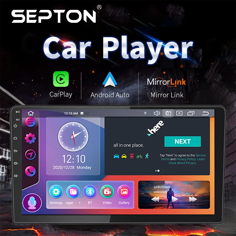 

SEPTON 9'' Android 2Din Car Radio Multimedia Player Universal Stereo GPS Carplay for Volkswagen Nissan Hyundai Kia Toyota CR-V