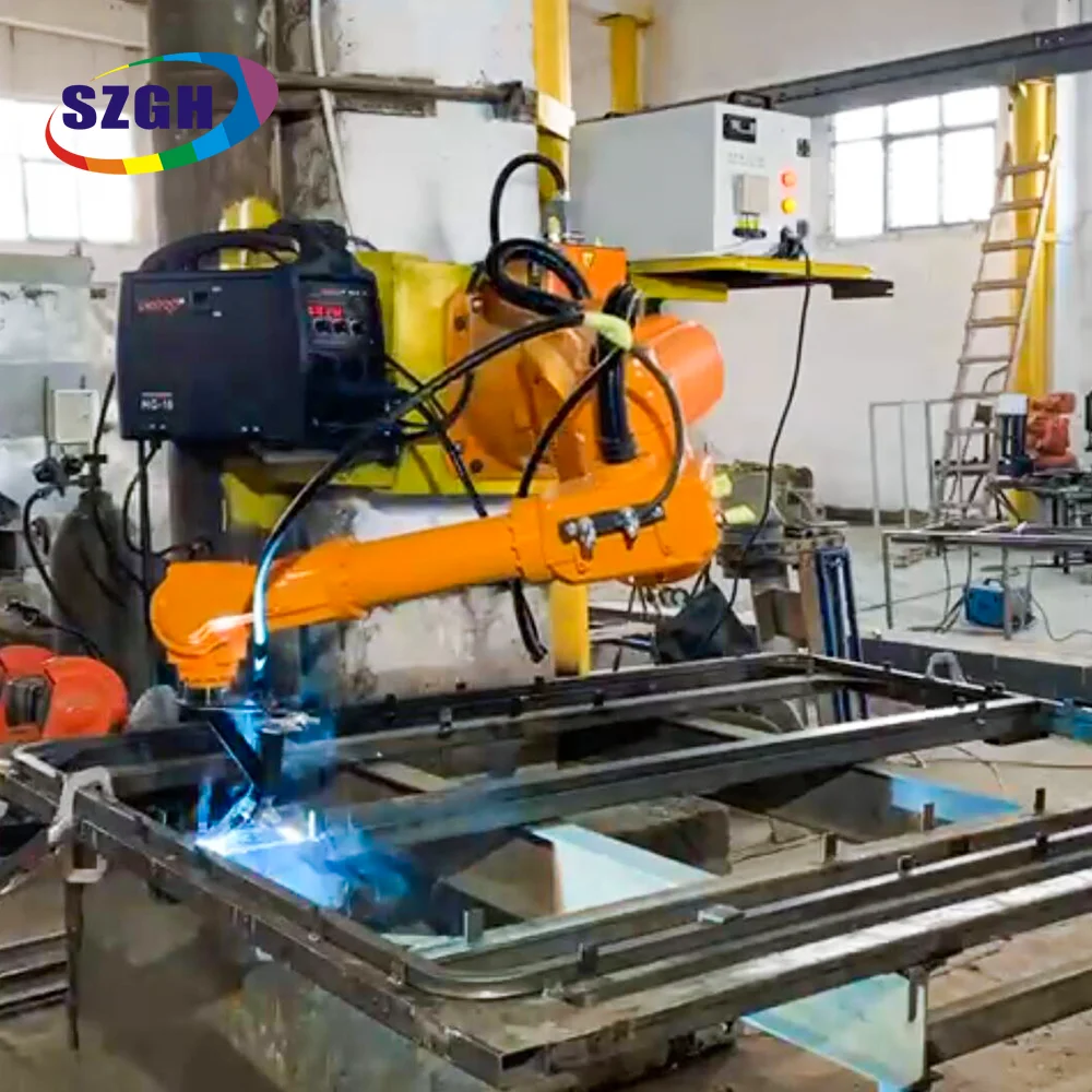 6 axis welding robot mig tracking six-axis robotic arm fiber  welding machine