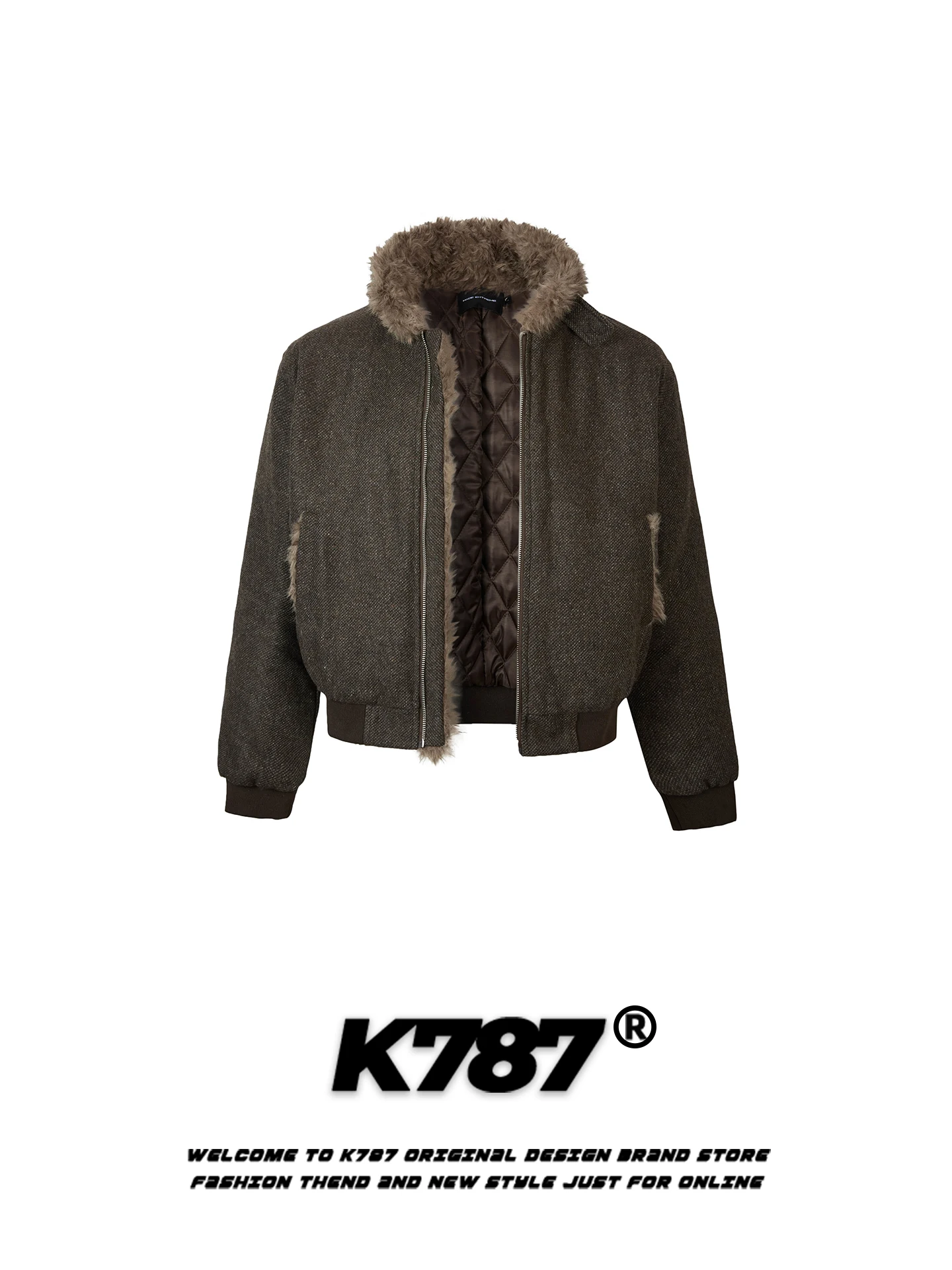 

Куртка-бомбер K787 в американском ретро-стиле из хлопка, утепленная, с воротником-стойкой, для пар, молодежная, свободного кроя, теплая зимняя верхняя одежда