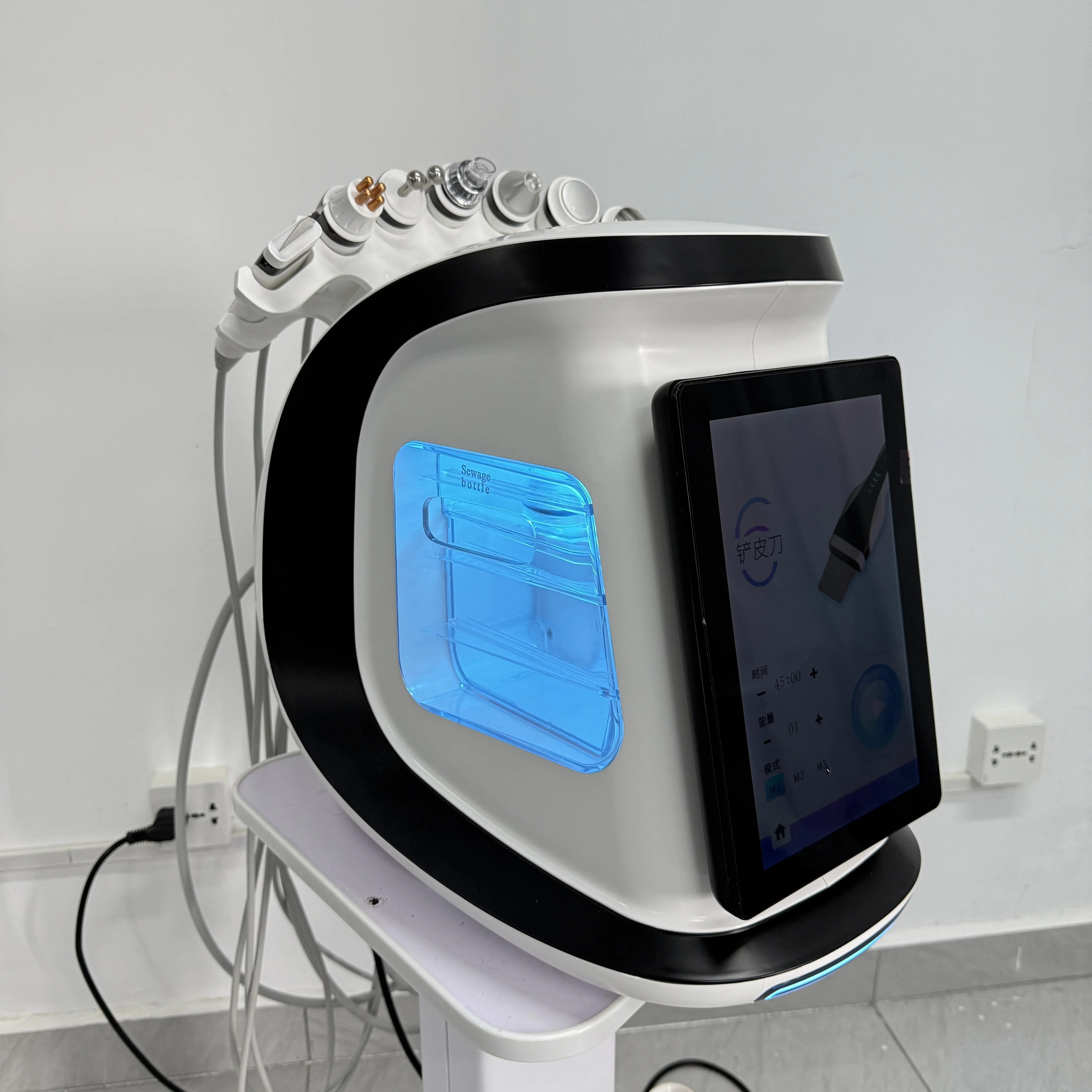 Nuova macchina di bellezza a bolle piccole 7 in 1 per lo sbiancamento, tenero, esfoliante, restringimento dei pori, attrezzatura per la cura della pelle domestica, idratio profondo