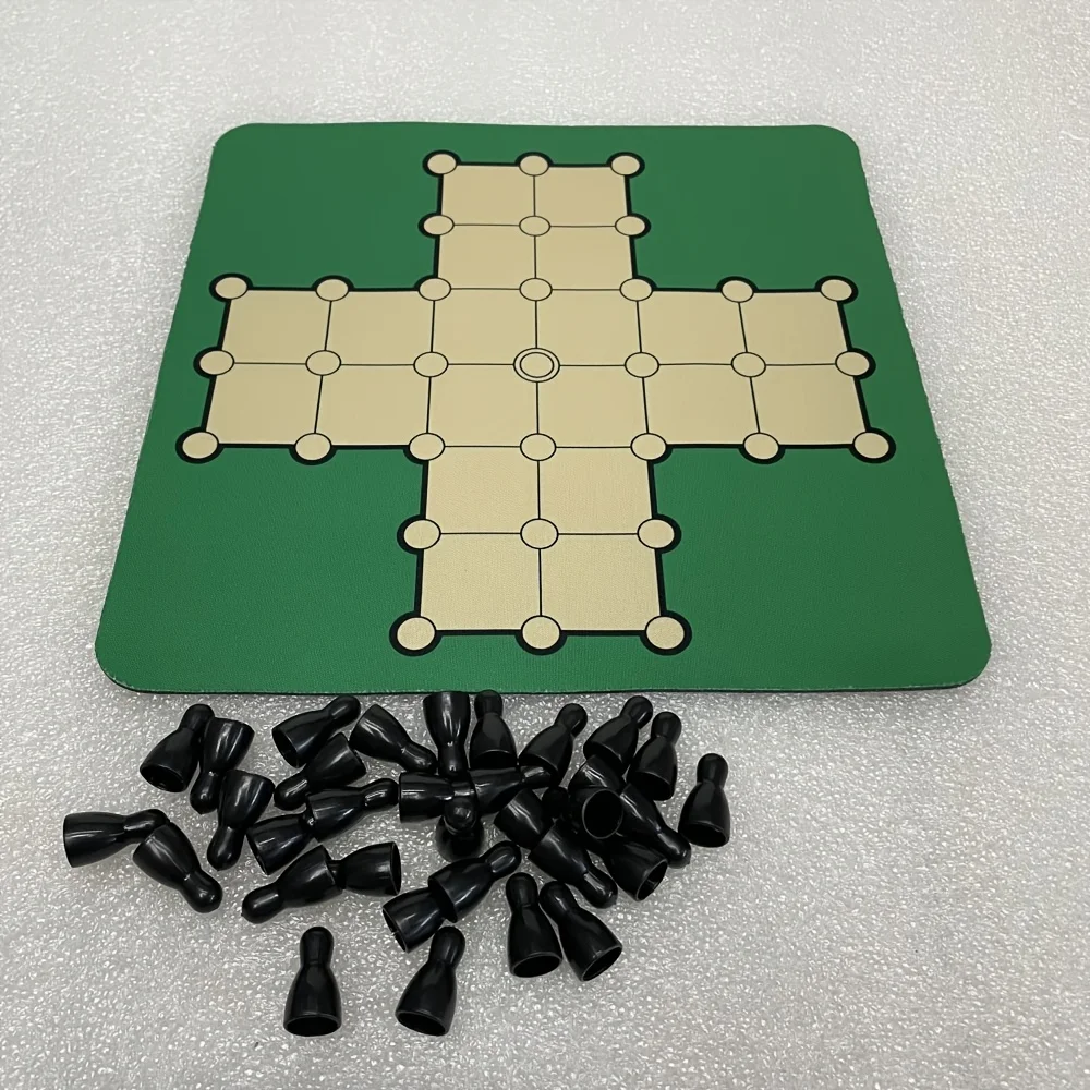 

Portable Single and Double Player Strategy Chess Board Game | Faux Leather, Ideal for Indoor and Outdoor Travel, Logic Game