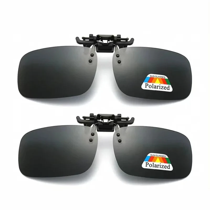 1/2/3pcs Polarized Clip Sunglasses Myopia Glasses Clip Driver Fishing Night Vision Myopia Clipon Sun Shading Eyeglasses