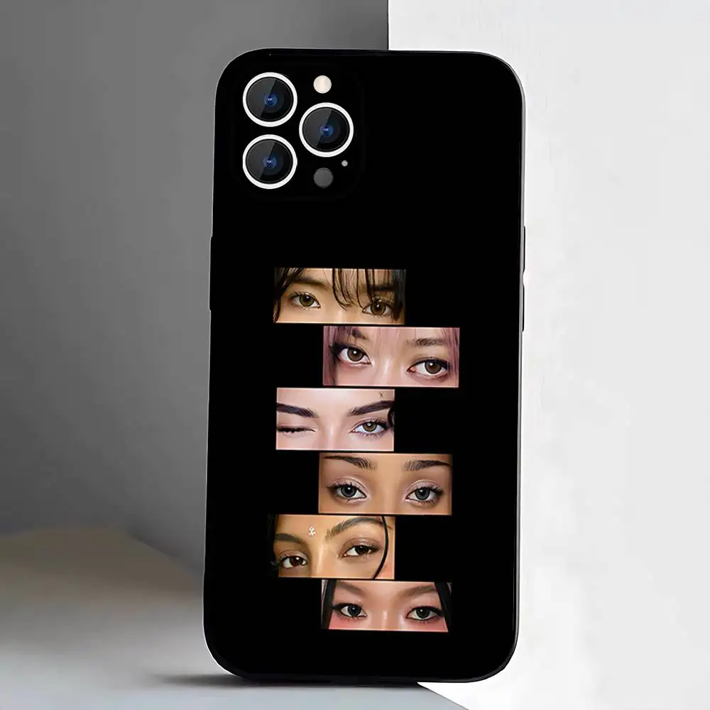 K-KATSEYES Music Group Phone Case For iPhone 17,16,15,14,13,12,11,Pro,XS,Max,XR,Plus,E,SE4,Mini Black Soft Cover