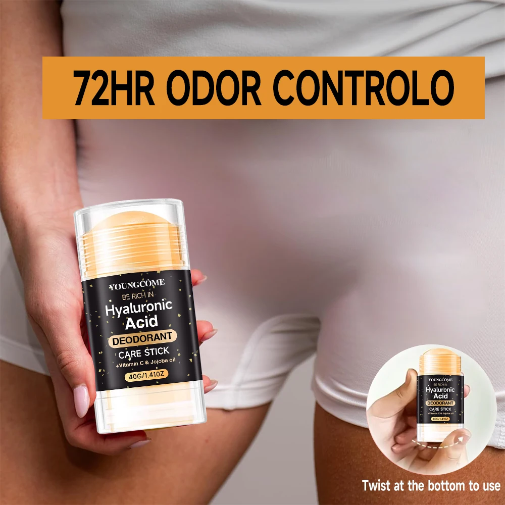 Hyaluronic Acid Deodorant Stick Underarm Bad Smell Sweating Removal Armpit Refreshing Antiperspirant Lasting Aroma Deodorant