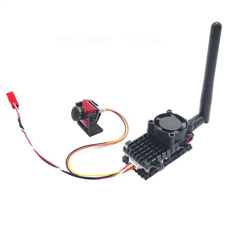 

5.8Ghz 2W FPV VTX Transmitter+1200TVL Cam 2000MW 48CH Audio Video Transmitter For RC FPV Long Range Drone