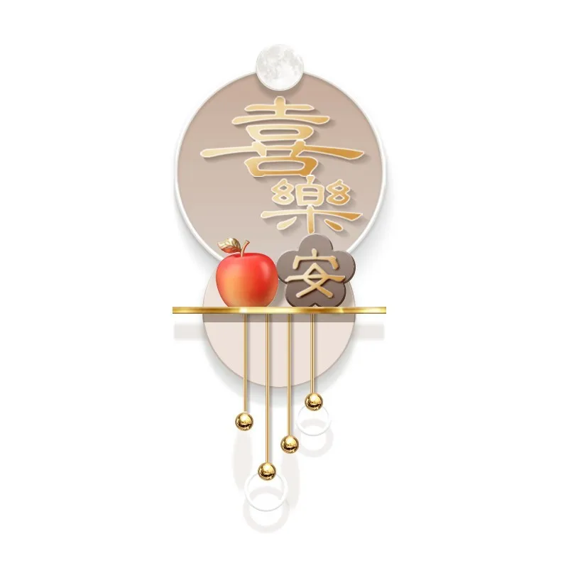 

Entrance decorative painting aisle three-dimensional cream wind