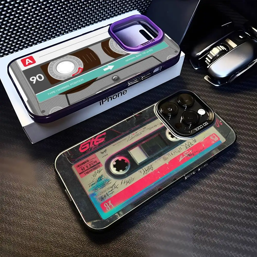 

Vintage Tape Camera Gameboy Phone Case For iPhone 16,15,14,13,12,11,Mini,Pro,MAX Black Matte Shockproof Cover