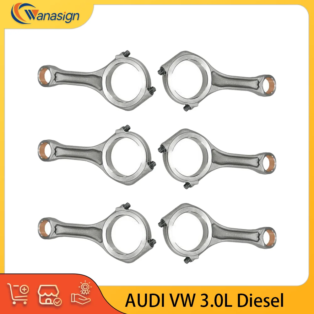 

Connecting Con Rod Fit For AUDI Porsche Volkswagen A4 A5 A6 A7 A8 Q5 Q7 CAYENNE MACAN PANAMERA TOUAREG 3.0L V6 Diesel 2007-2024