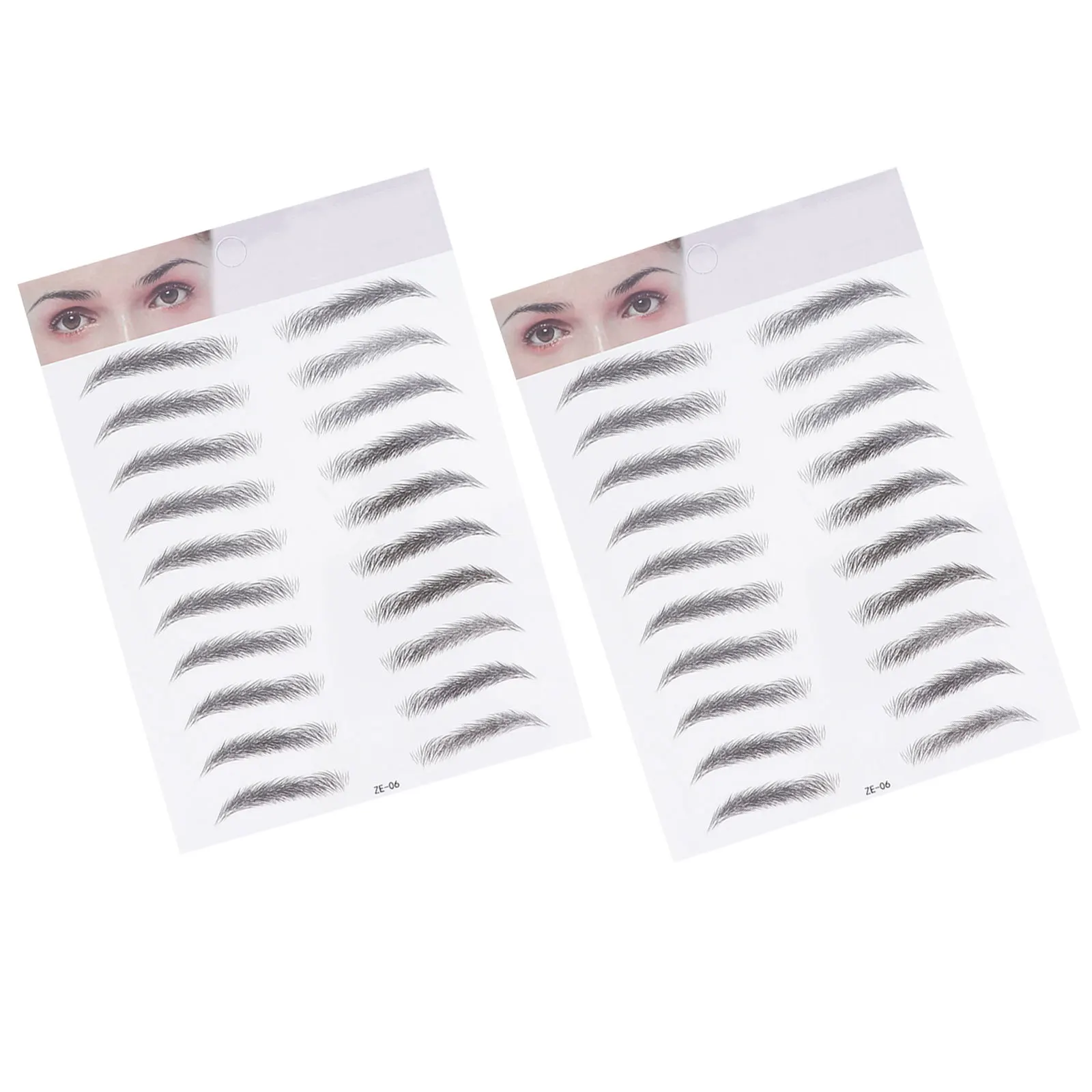2 stuks wenkbrauwstickers kunstmatige overdracht waterdicht gereedschap stencils gemakkelijk perfecte wenkbrauwen tijd besparen geschikt schaars tijdelijk nee
