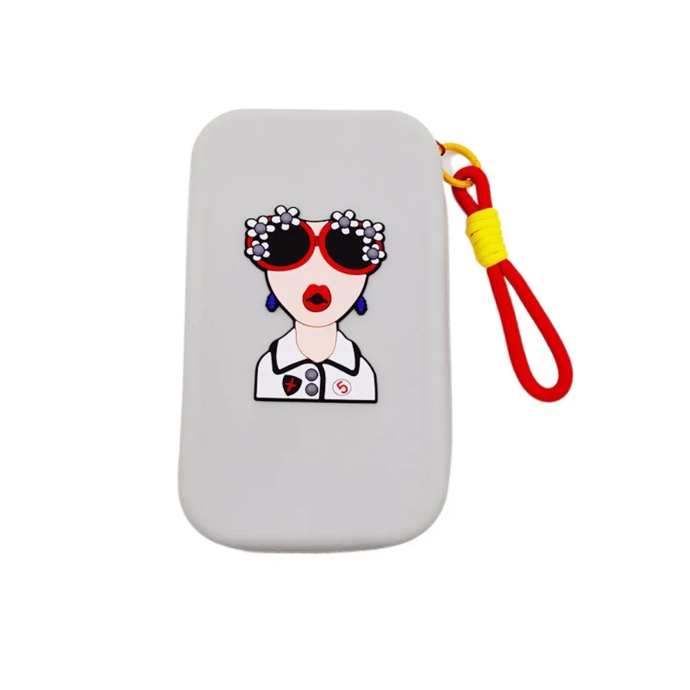 

Anti-lost Silicone Wrist Wallet Lightweight Creative Waterproof Makeup Pouch Sewn Ethnic Style Modern Lady Storage Bag Gifts