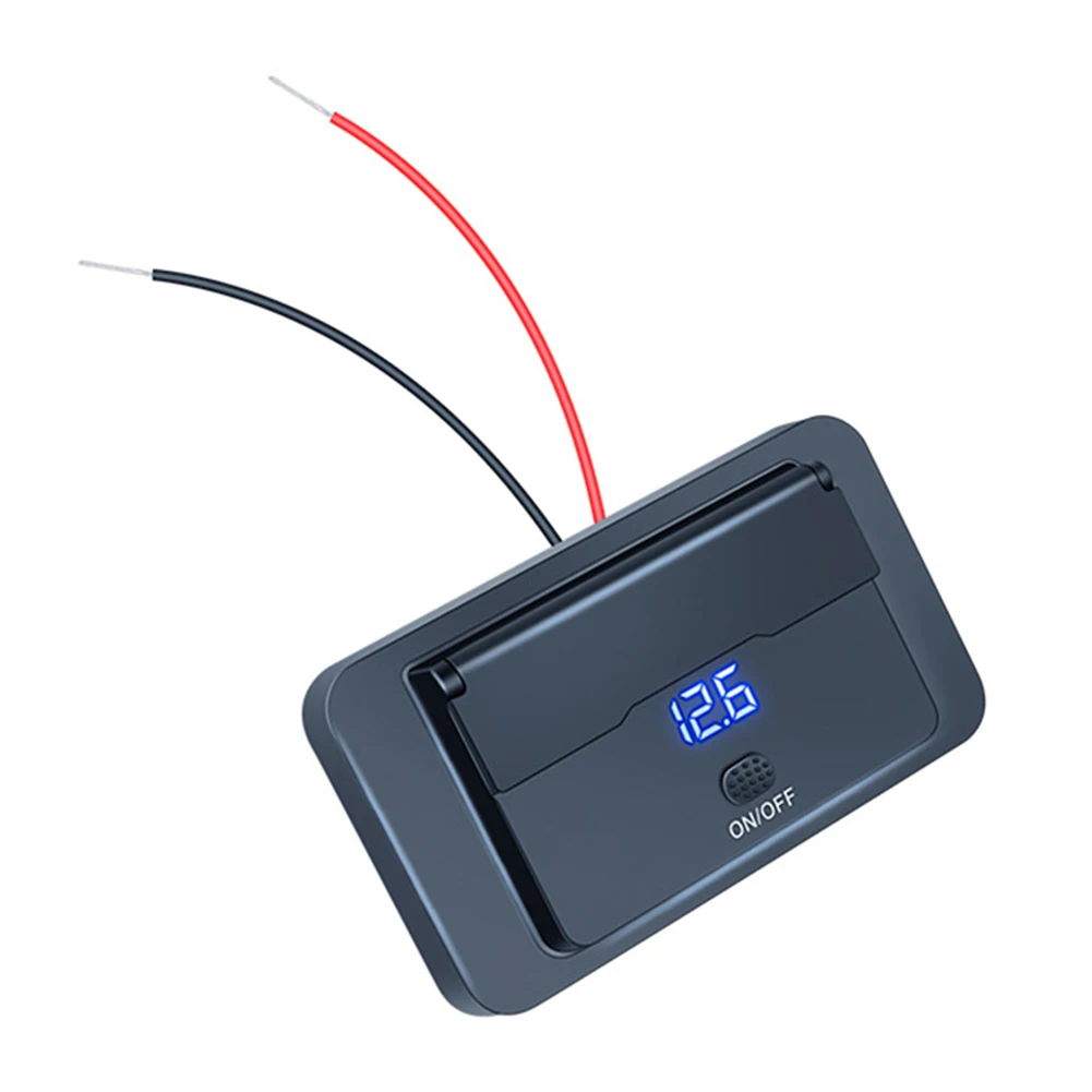 

Fast Charging Panel Adapter Dual Ports Black Car USB Charger Simultaneous Device Charging Compact Size Charger