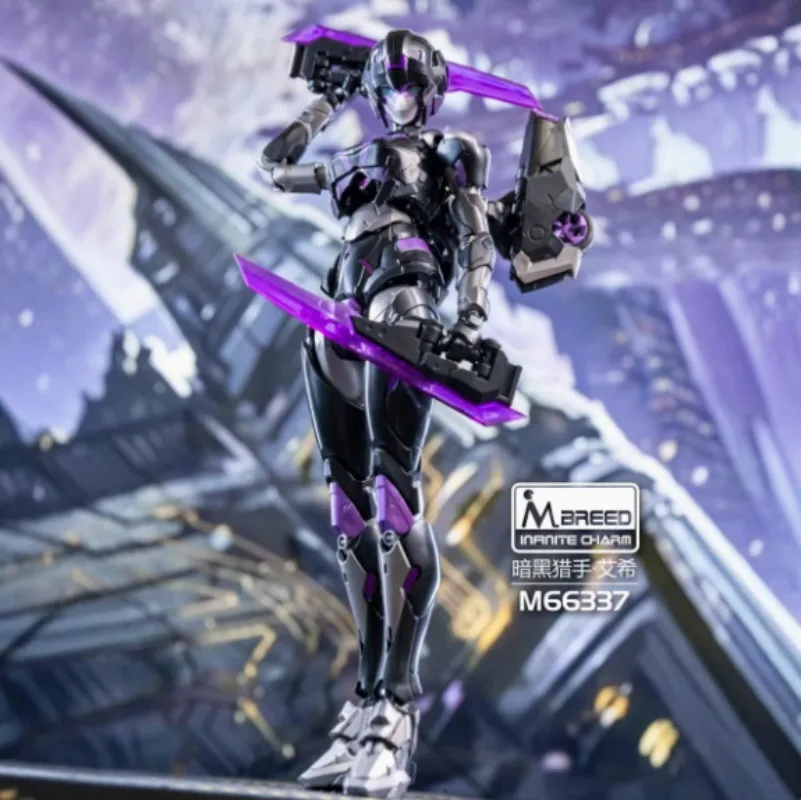 Фигурка Meili Infinity Charmaine M66337 Black Hunter Darkened Skye Arcee, сборная модель, версия KO, с подвижными суставами, игрушка-подарок