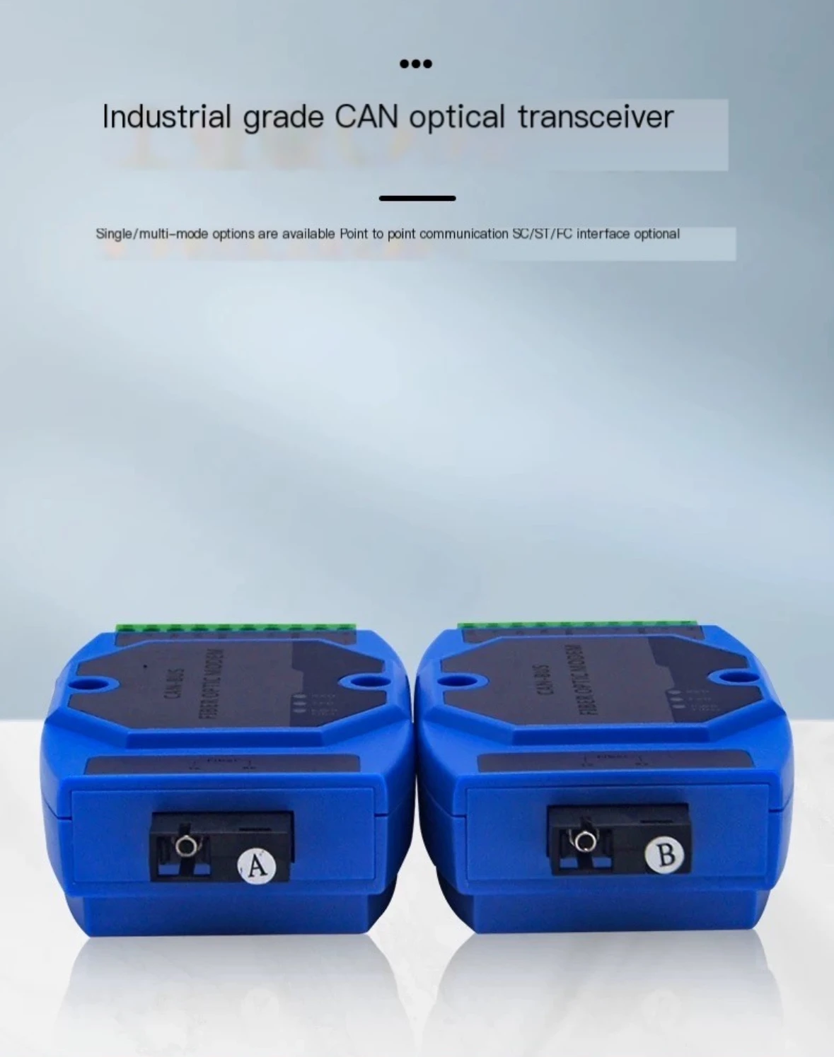 LiL-BUS-Convertisseur Fibre Optique Industriel, 1 CH, 2 CH, 1 Paire