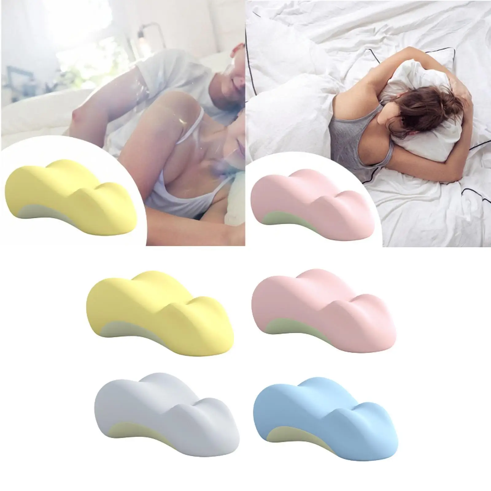 Leg Pillow Position Cushion Curved Ergonomic Versatile Practical Prone Position