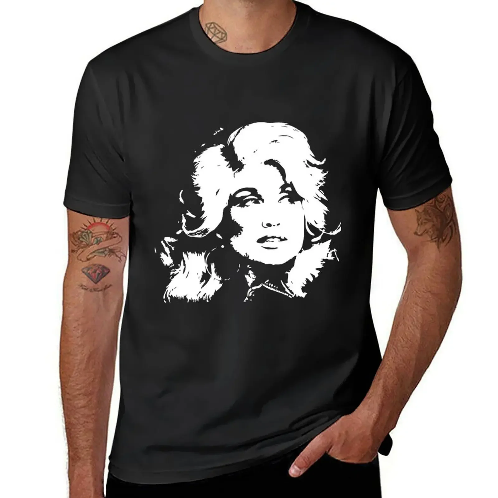 dolly parton art and dolly parton digital art T-Shirt oversize t-shirts man anime t shirts sweat shirts, men