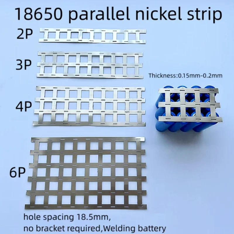 1 Rotolo 1m 18650 Batteria agli ioni di litio Piastra in lamiera di nichel Cintura in acciaio placcato in nichel Connettore Saldatrice a punti