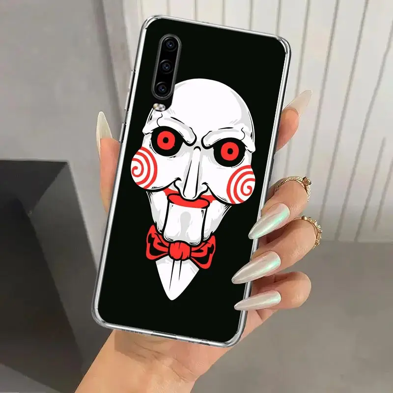 The Jigsaw Killer Horror Phone Case for Huawei P40 P30 P20 P10 Pro Mate 20 10 Lite P Smart Z Y5 Y6 Y7 Y9S Soft Funda Print Shell