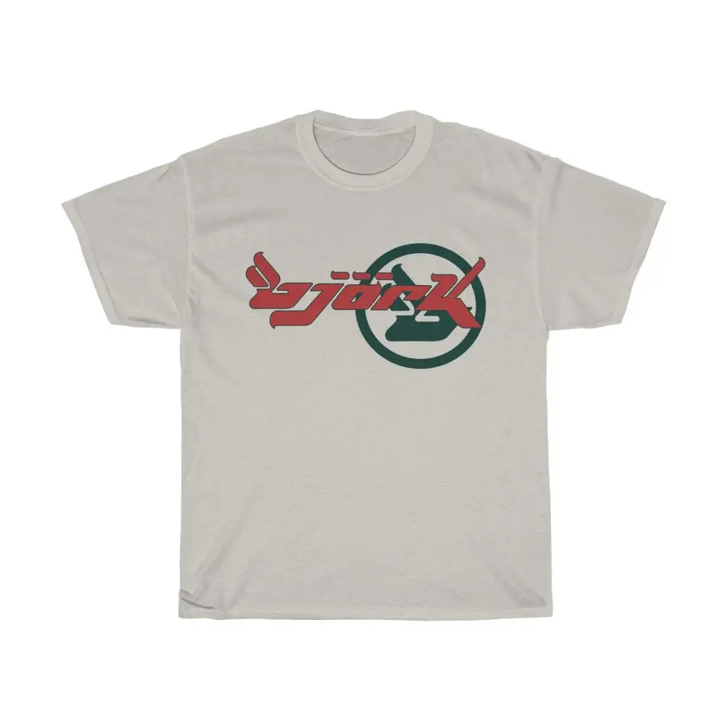 Bjork Homogenic Circle Logo T shirt Red Dark Green