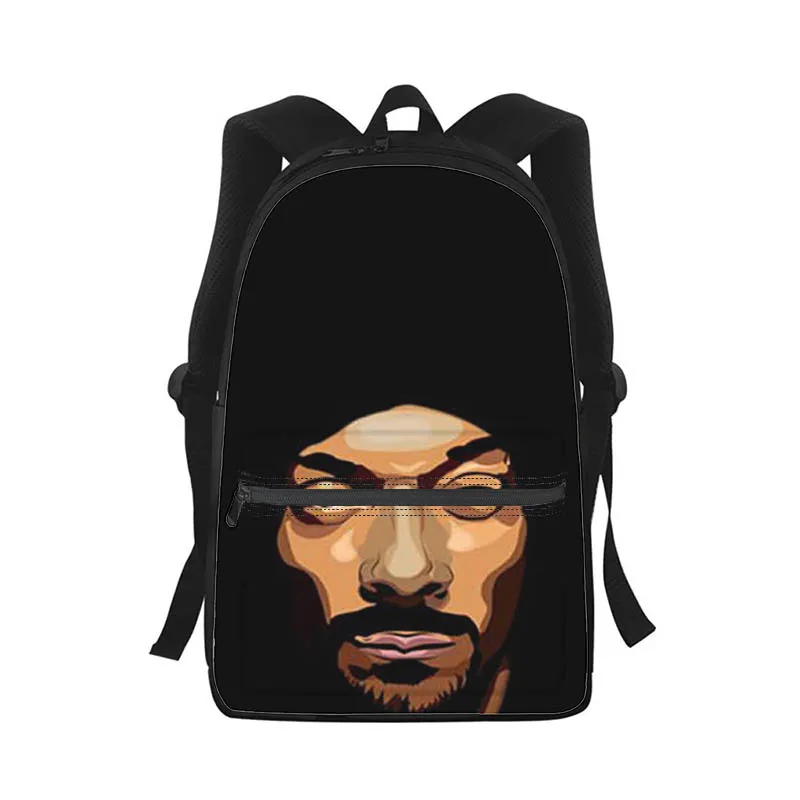 Mochila RAP Dogg para hombres y mujeres, bolso escolar con estampado 3D de moda para estudiantes, mochila para ordenador portátil, bolso de hombro de viaje para niños