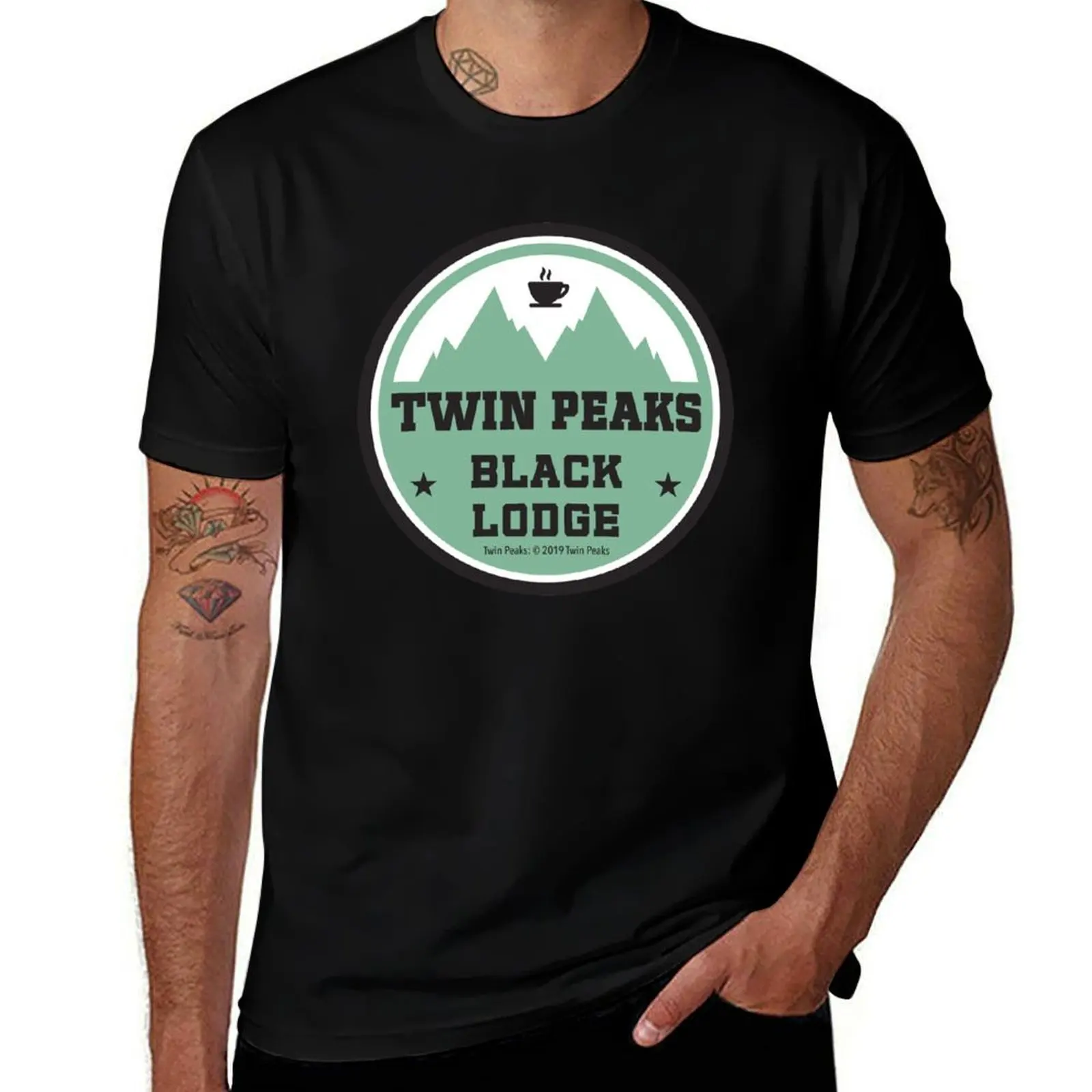 

man Lodge summer for essential man T-Shirt shirt Twin t men t Peaks Black shirts casual t shirt