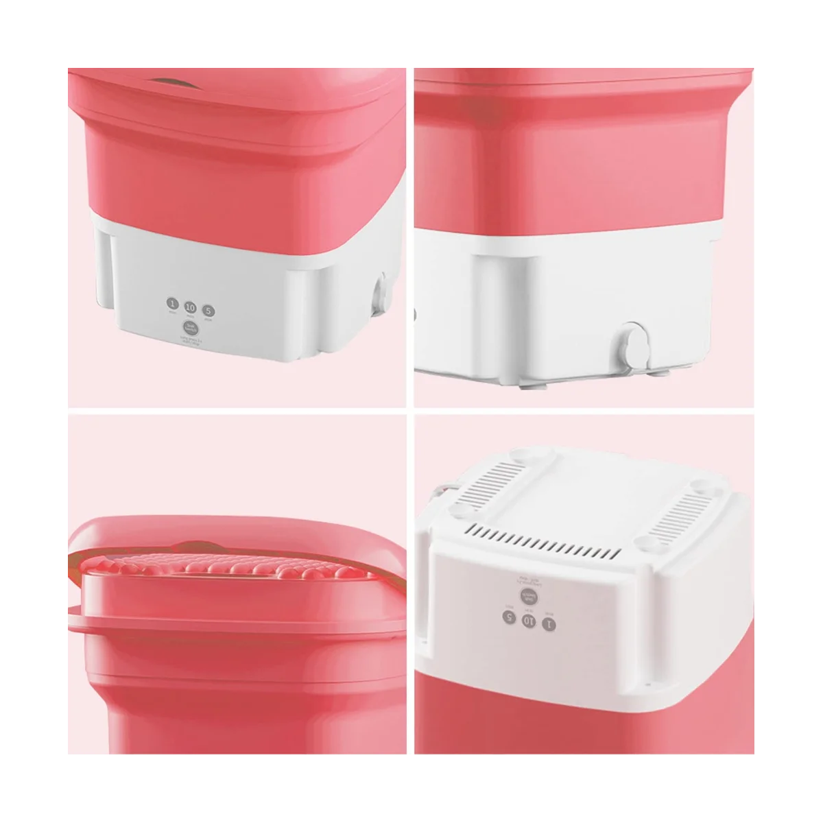 青とライトの自動回転式洗濯機,床,部屋,キャラバン用のミニ掃除機