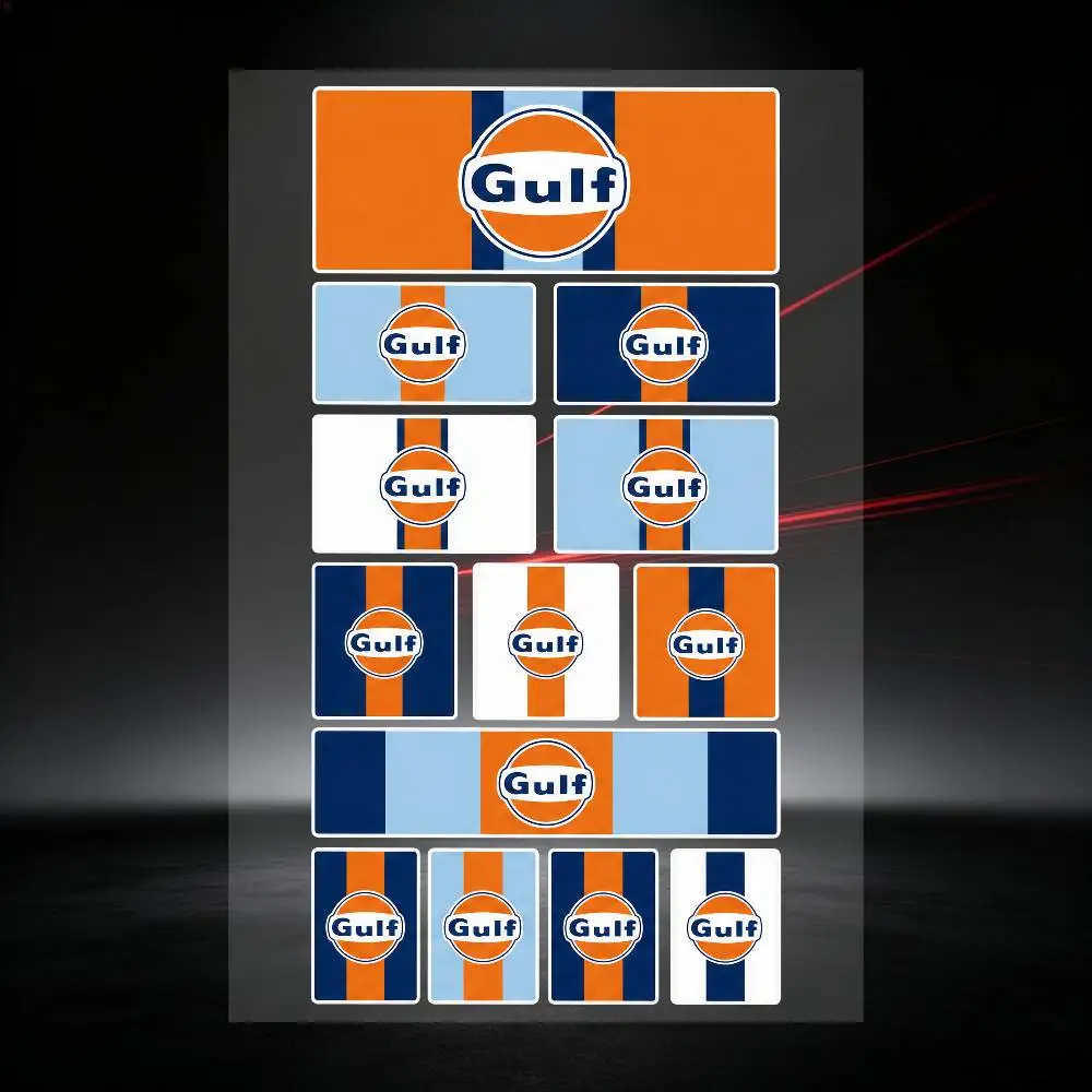 Poster G-gulf Long Lasting Waterproof Reflective Sticker Scratch Conceal Fit Motorcycle Car Helmet Fridge Decals