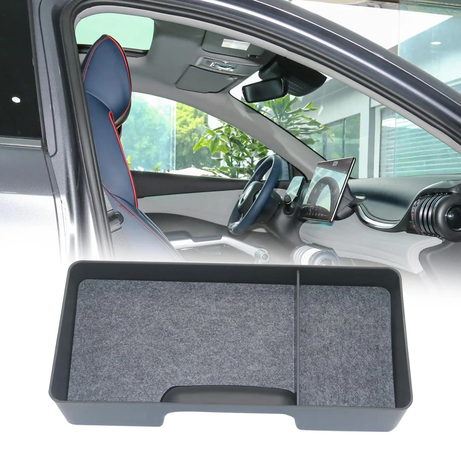 Car Screen Back Srorage Tray Box Anti Slip for Byd Atto 3 Yuan Plus Space Saving Professional Tissue Holder Easily Install