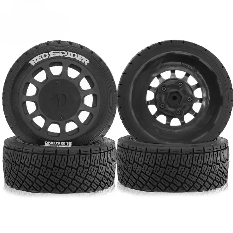 4pcs 100mm 1/7 1/8 RC Rally Off-Road Buggy Tires Wheel 17mm Hex for ARRMA Trxs Redcat Team Losi Kyosho HPI WR8 HSP RC Car