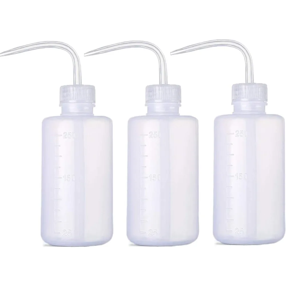 Small Plastic Watering Can for Indoor Plants 250ml 8oz Squeeze Bottle for Precise Plant Watering Perfect for Succulents Herbs Flowers Ideal Home Garden Watering Tool with Long Narrow Spout for Easy Refill and Control