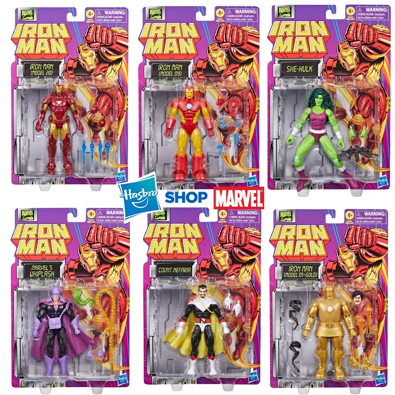 

Pre-sale Hasbro Marvel Legends Series Iron Man (Model 01 - Gold) Iron Man (Model 09)Iron Man (Model 20) Count Nefaria She-Hulk