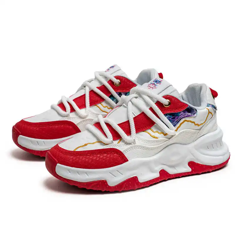 Round Foot Key Height Basket Running Woven Sneakers 46 Size Shoes For Men Summer Sport Hospitality Foot-wear Outside view 2