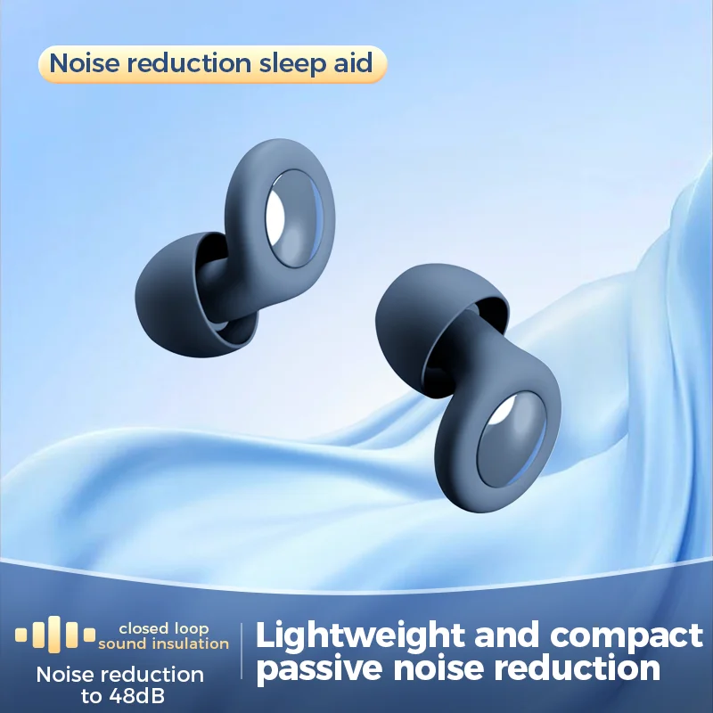 Anti-noise earplugs for sleep, silicone earplugs, waterproof soft ear protection, anti-noise and soundproof earplugs image 3