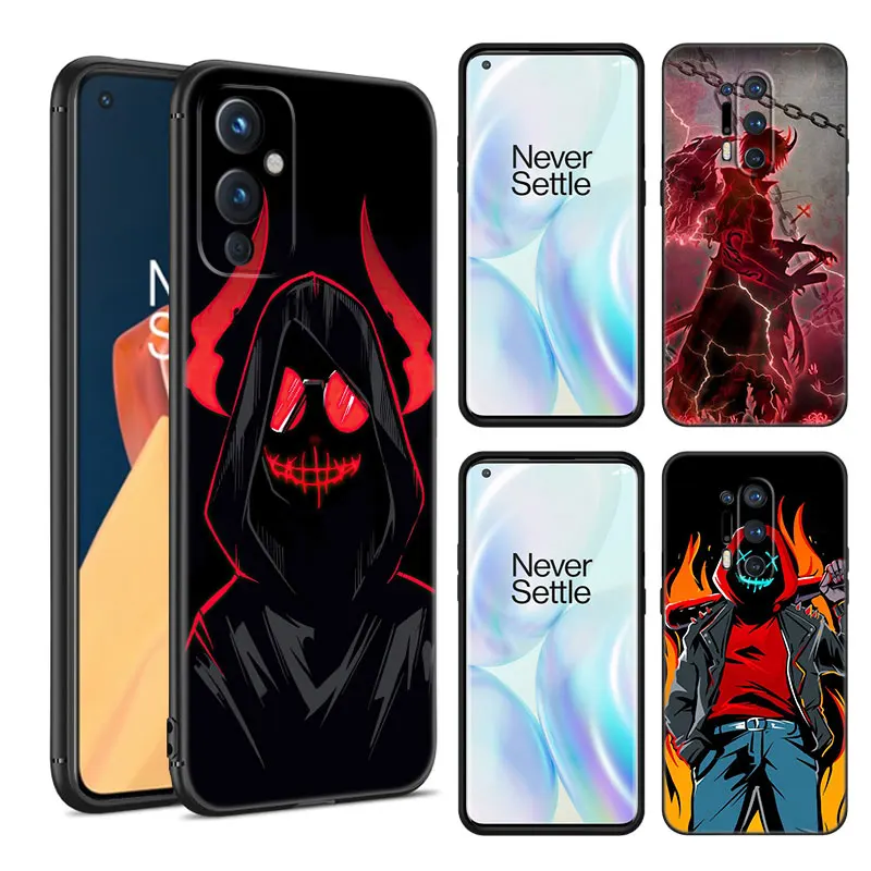 Devil Bad Boy Black Silicone Phone Case For OnePlus 9R 10R 11R 12R ACE 2 Pro 2V 3V Nord CE 2 3 Lite 4 N10 N20 N30 SE 5G