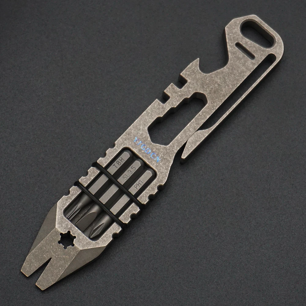 

Многофункциональный лом из титанового сплава, уличный велосипедный регулятор, отвертка с несколькими спецификациями, открывалка для бутылок, инструмент EDC