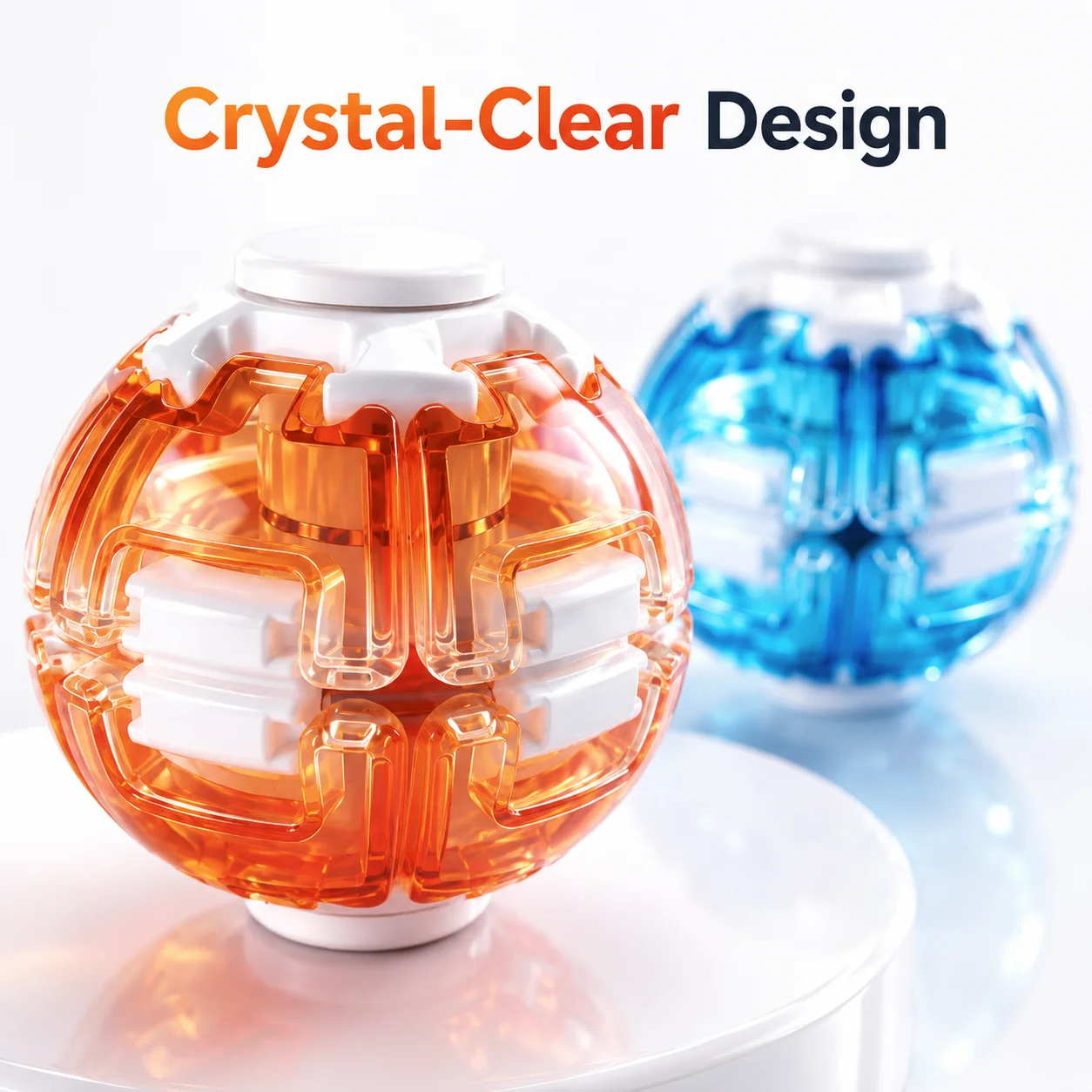 Press to Spin Fidget Ball Quiet Kinetic Spinner Sensory Stress Relief Portable Desk Toy Office Gadget Novelty Gift Collection