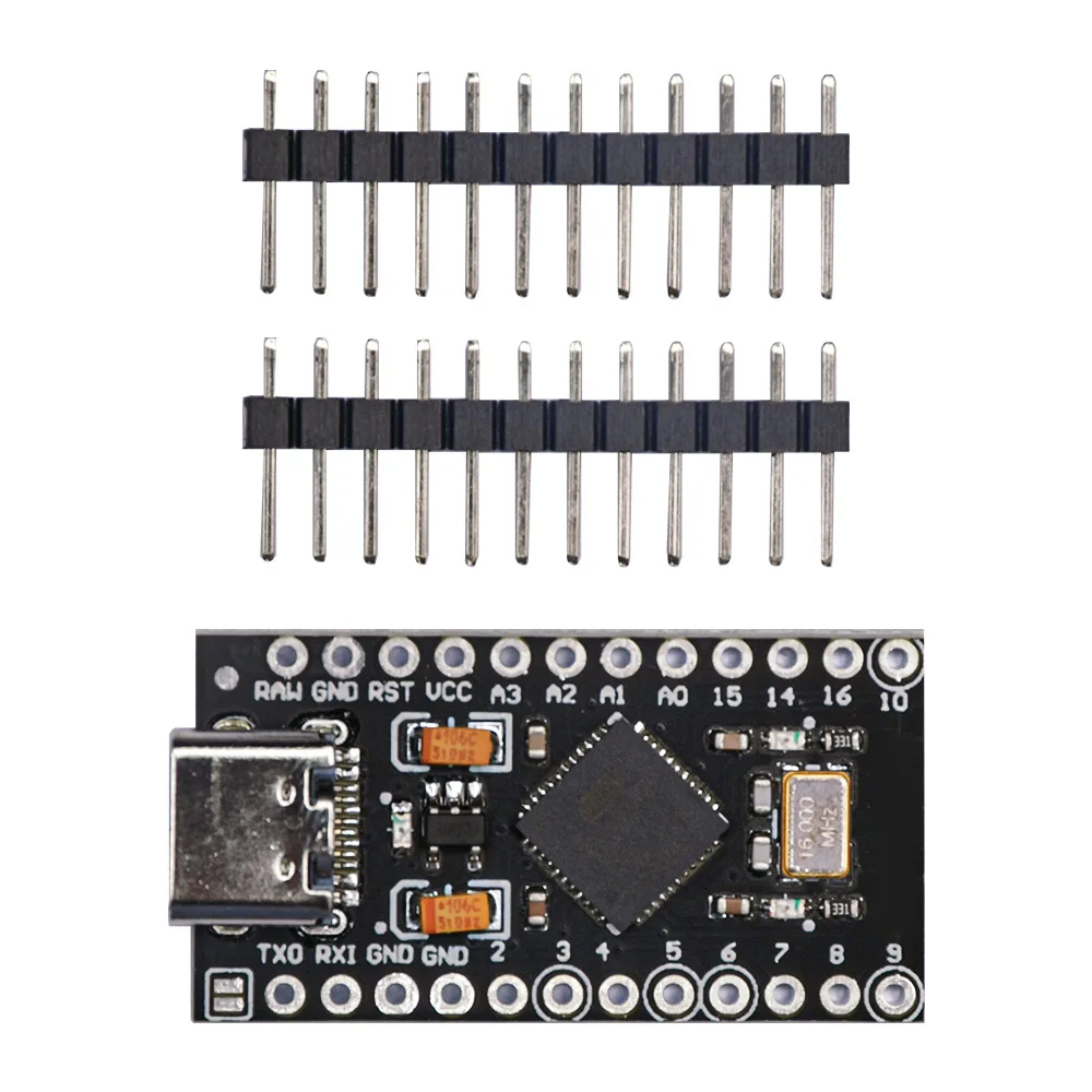 5V Pro Micro ATmega32U4 Development Board 32 KB Flash 16MHz Type-C USB