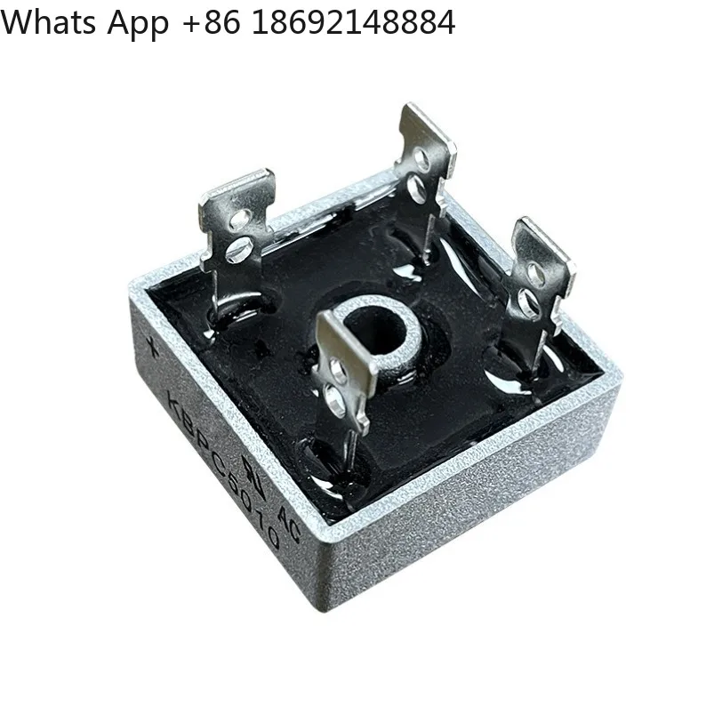 Single-phase rectifier bridge stack KBPC2510 KBPC3510 KBPC5010 flat foot square copper foot current
