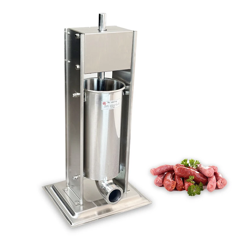 

Stainless Steel Homemade Sausage Maker 11LBS/5L Capacity Sausage Stuffer New Condition