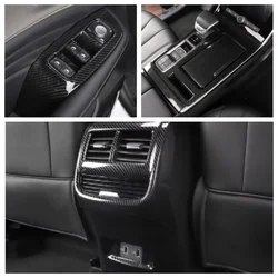 Interior ABS Accessories Carbon Fiber Black For Mg Roewe Rx5 Max 2019 2020 2021 Accessories Styling Auto Decoration Cover Trim