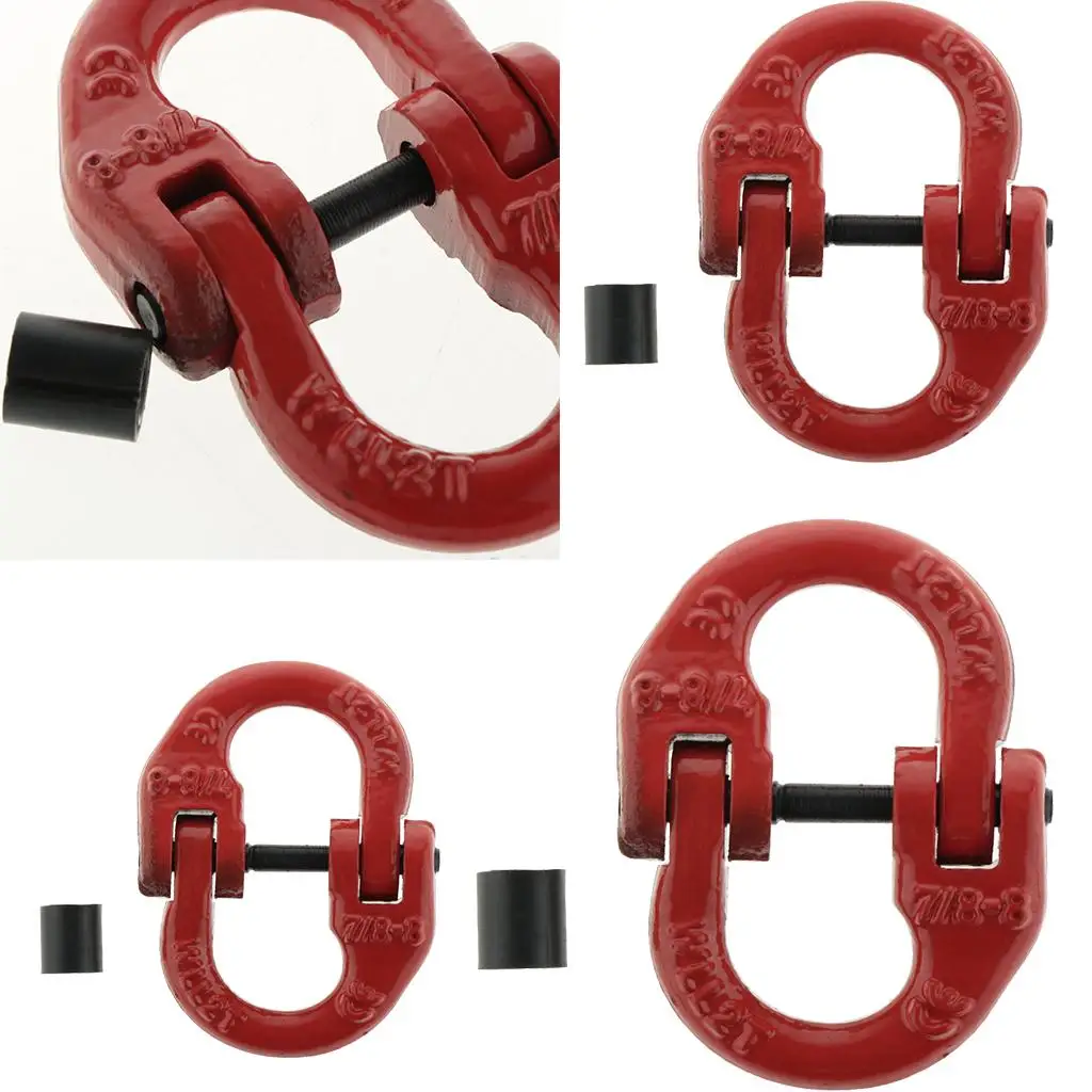 3-6pack Painted Grade 80 Drop Forged Alloy Steel Connecting Link 1.12Tons