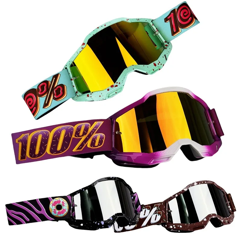 

2025 New Donut MX Goggles, Windproof Dustproof Anti-Fog, Anti-Impact UV400 for Off-Road Riding Skiing, ANSI Z87.1 Safety Glasses