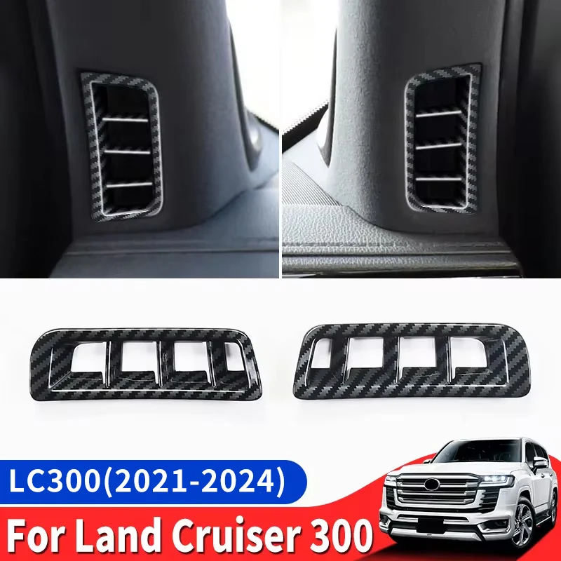 

For Toyota Land Cruiser 300 2021-2024 2023 Air Conditioning Vent Decoration Protective Sticker LC300 Interior Accessories Tuning