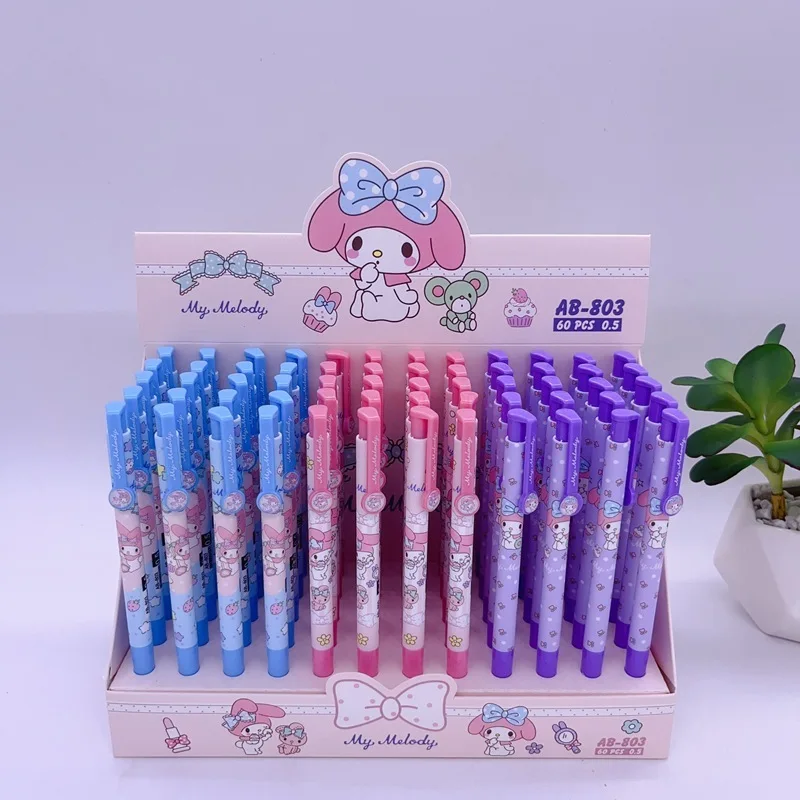 Imagem -06 - Sanrio my Melody Gel Canetas Hello Kitty Assinatura dos Alunos Caneta Neutra Escritório Material Escolar Atacado 60 Pcs