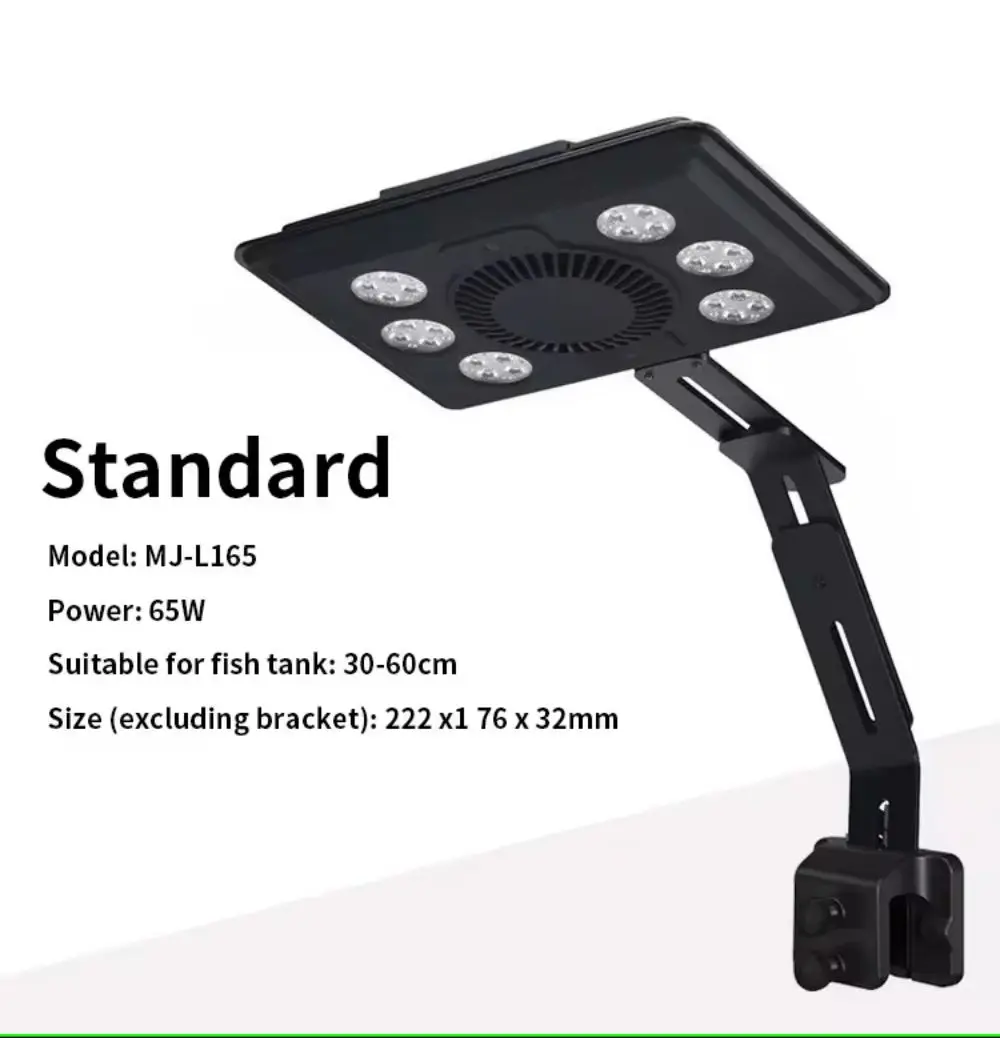 MJ-L165 Blue Marine Aquarium Led Light, Blue Ray, WiFi, Fish Tank Lamp, Coral Reef SPS and LPS, Full Spectrum, 65W