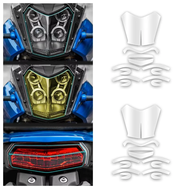 

For YAMAHA TENERE 700 Motorcycle Lamp Accessories Transparent Protective Film Bike Headlight And Taillight Refit Stickers Decals