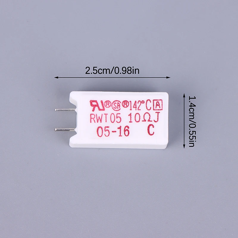 Resistência 2PC com proteção de temperatura RWT05 6,8ΩJ 142 ℃   Resistor 5W 6,8 Ohm